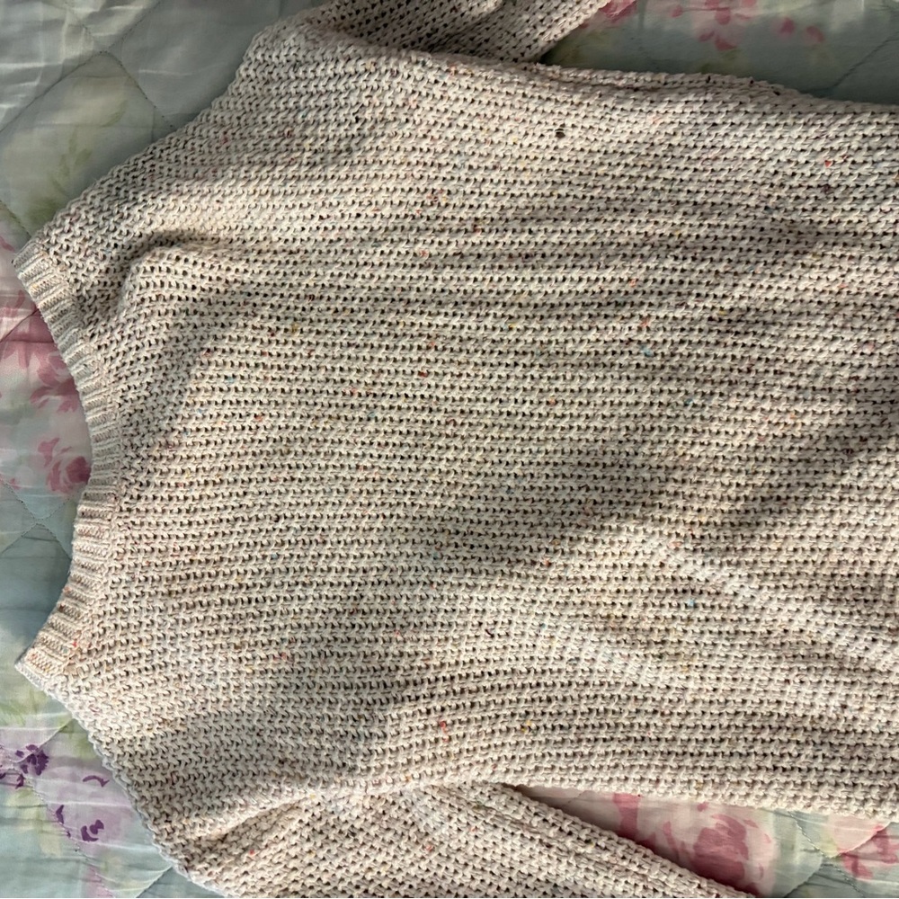 Mossimo Supply Co. Cream Knit Turtleneck Sweater